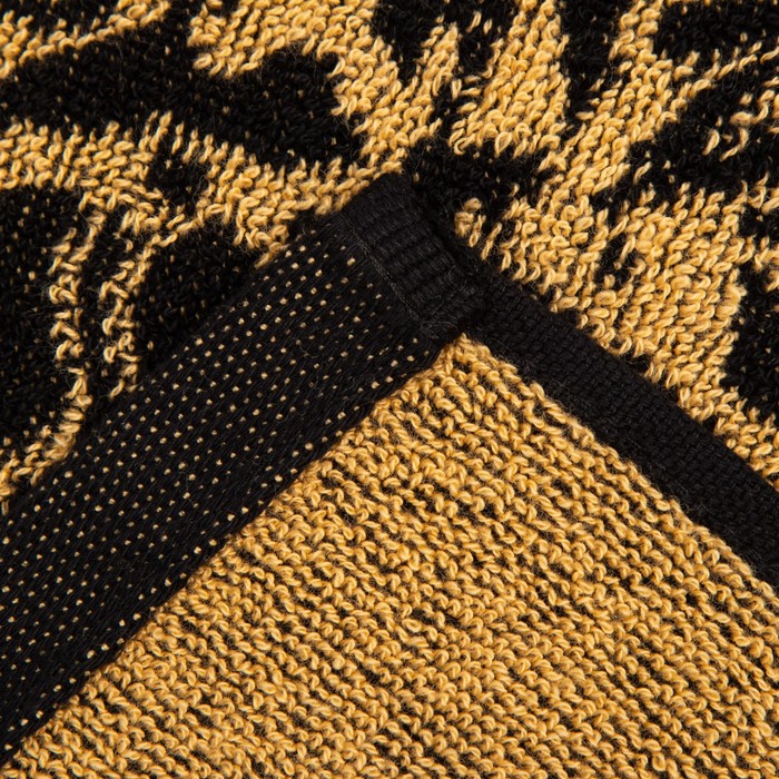 Полотенце именное махровое Этель "Денис" чёрный, 50х90см, 100% хлопок, 420гр/м2 - фото 1877816828