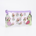 Пенал мягкий 1 отделение, 95×205 мм, плоский, ПВХ, Calligrata «Авокадо» - фото 61540103