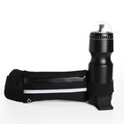 Сумка для бега на молнии, светоотражающие элементы, чёрная - Фото 3