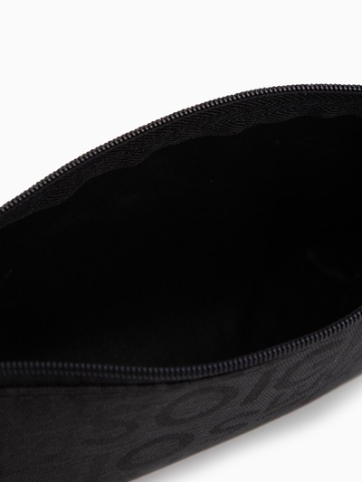 Косметичка-пенал на молнии, маленькая, с рисунком, чёрная