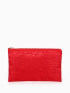 Косметичка-пенал на молнии, маленькая, с буквами, красная - Фото 7