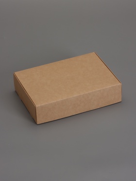 Коробка подарочная складная крафтовая, упаковка, 21 х 15 х 5 см (2 шт)