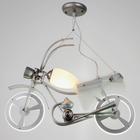 Люстра "Мопед" E14 40Вт+ 2LED серебристый 62х18х33 см 5441207 - фото 12384514