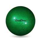 Мяч для художественной гимнастики Grace Dance, d=18,5 см, цвет изумрудный с блеском - Фото 2