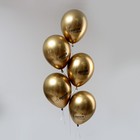 Шар латексный 12" «С Юбилеем», набор 15 шт., цвета золото ХРОМ  (артикул 5428512)  большой выбор товаров оптом и в розницу по низким ценам с доставкой