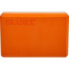 Блок для йоги Bradex SF 0731, 23 х 15 х 7,5 см, 130 гр., цвет оранжевый - Фото 3