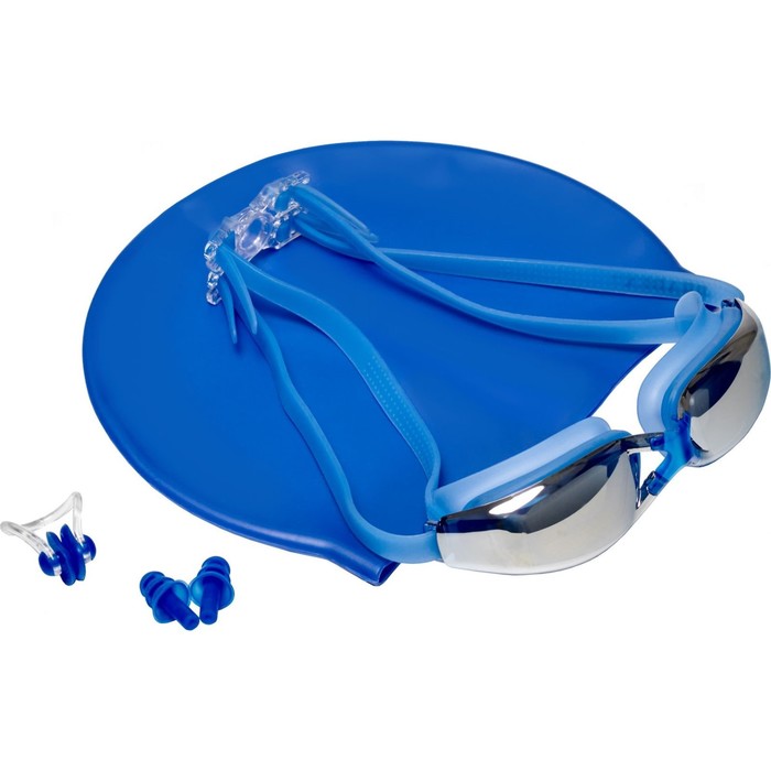 Набор для плавания Bradex: шапочка +очки+зажим для носа+беруши для бассейна - Фото 1