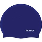 Шапочка для плавания Bradex, силиконовая, темно-синяя - фото 297280274