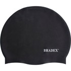 Шапочка для плавания Bradex, силиконовая, черная - фото 109860991