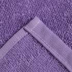 Полотенце подарочное Экономь и Я «Котик» 30*60 см, сиреневый, 100% хл, 320 г/м2 - фото 25349273