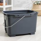 Ведро пластиковое для мытья окон, 18 литров, 46×37×28 см 075915 - Фото 2