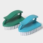 Щётка утюжок для уборки Доляна, с ручкой, пластик, хозяйственная, 10×6×5.5 см, МИКС - Фото 5