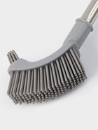 Ёршик для унитаза Доляна, силиконовый, 10×5×58 см, серый - Фото 4