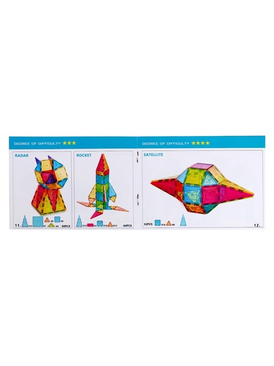 Конструктор магнитный «Геометрические фигуры», 82 детали