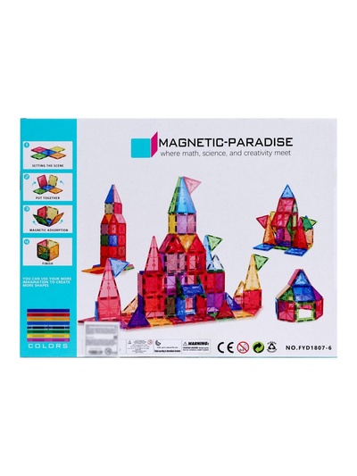 Конструктор магнитный «Геометрические фигуры», 82 детали