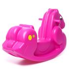 Качалка-лошадка, цвет розовый - Фото 3