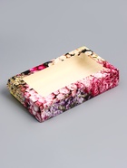 Коробка складная с окном «Цветы», 20×12×4 см - Фото 1