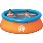 Бассейн надувной "Приключение", с 3D рисунком, 213 х 66 см, стерео-очки, 2 шт., от 6 лет - Фото 1