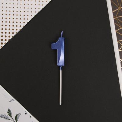 Свеча для торта, цифра «1», 11.5×2.3 см