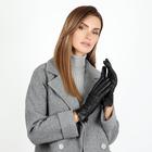 18GL18-1 Перчатки женские  раз.7.5, цвет черный, с подкладом шерсть - Фото 5