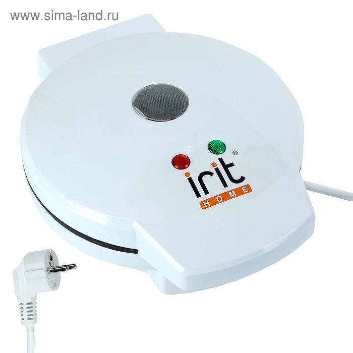 Электровафельница Irit IR-5120, 750 Вт, тонкие вафли, белая - Фото 1