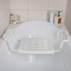 Сиденье для ванны раздвижное, 35×29 см, белое - Фото 2