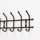 Вешалка настенная на 5 крючков, 48×21.5 см, МИКС - Фото 3