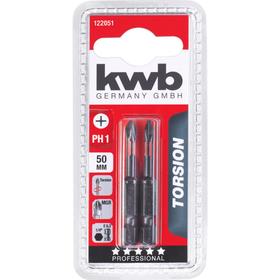 Бита KWB TORSION, PH1, 50 мм, 2 шт.