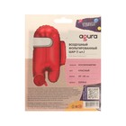 Шар фольгированный 26" «Космонавтик», фигура, цвет красный (комплект 3 шт) - фото 24380674