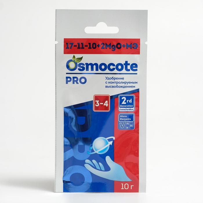 Osmocote PRO 3-4 месяца длительность действия, NPK 17-11-10+2MGO+ МЭ, 10 г - Фото 1