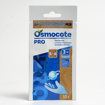 Удобрение Osmocote PRO 5-6 месяцев длительность действия, NPK 17-11-10+2MGO+ МЭ, 10 г