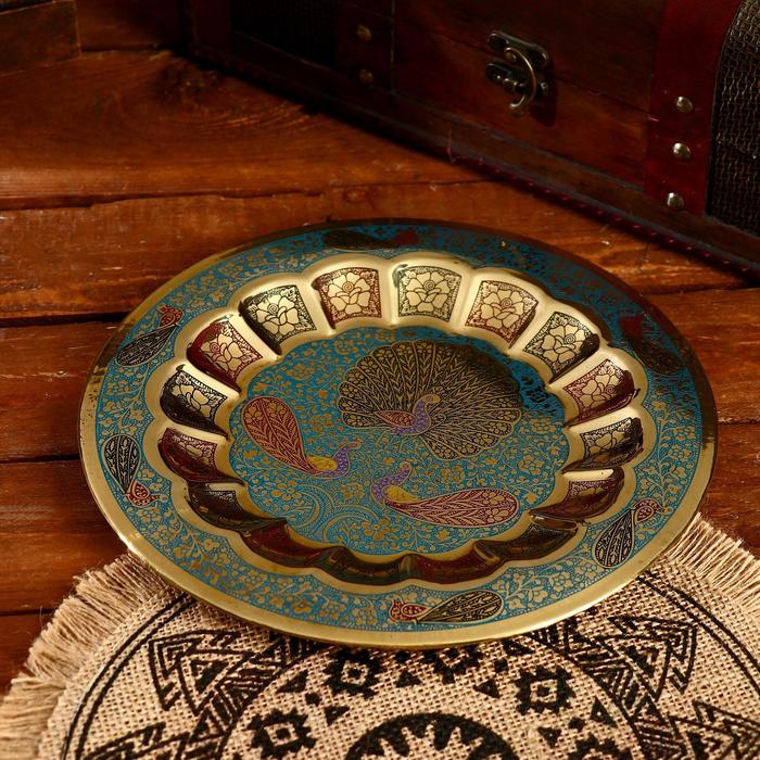 Блюдо «Лакшери», 23×23 см, латунь - Фото 1