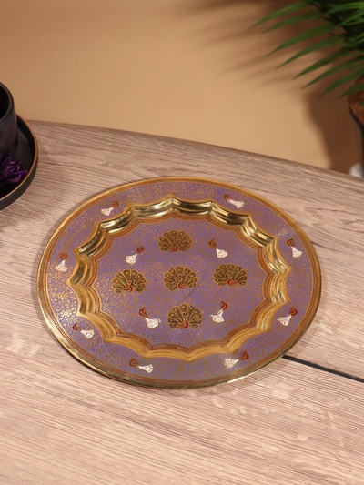 Блюдо «Абстракция», 25×25 см, латунь