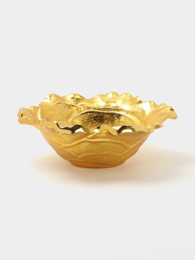 Блюдо «Розовый бутон», 18×18×6 см, алюминий