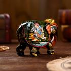 Сувенир дерево "Расписной слоник" 10х6,5х12 см - фото 24367954