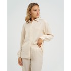 Пижама женская (рубашка и брюки) KAFTAN бежевый, р.40-42 7338951 - фото 13993780
