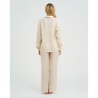 Пижама женская (рубашка и брюки) KAFTAN бежевый, р.48-50 - фото 809190889