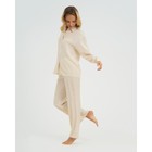 Пижама женская (рубашка и брюки) KAFTAN бежевый, р.48-50 - фото 809190885