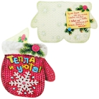 Открытка подарочная формовая с конвертом "Варежка. Тепла и уюта", 14,2 х 16,3 см - Фото 1