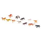 Уценка Настольная игра-бродилка «Путешествие вокруг света», набор пластиковых животных, карточки - Фото 5