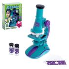 Микроскоп «Юный биолог», кратность увеличения 450х, 200х, 100х, с подсветкой, уценка (помята упаковка) - Фото 1