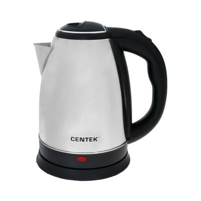 УЦЕНКА Чайник электрический Centek CT-1068, 2 л, 2000 Вт, металлический, серебристый