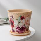 Горшок для цветов Доляна «Гранди», 800 мл, цвет бежевый - Фото 2