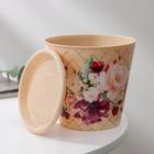 Горшок для цветов Доляна «Гранди», 800 мл, цвет бежевый - Фото 3