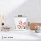 Горшок для цветов Доляна «Тропический лес», 800 мл, цвет белый - Фото 3