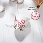 Горшок для цветов Доляна «Тропический лес», 800 мл, цвет белый - Фото 4