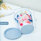 Горшок для цветов Доляна «Танец журавлей», 800 мл, цвет голубой - Фото 2