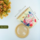 Горшок для цветов Доляна «Танец журавлей», 800 мл, цвет бежевый - Фото 2