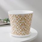 Горшок для цветов Доляна «Кракле», 800 мл, цвет белый - Фото 2