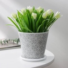 Горшок для цветов Доляна «Кракле», 800 мл, цвет серый - Фото 7